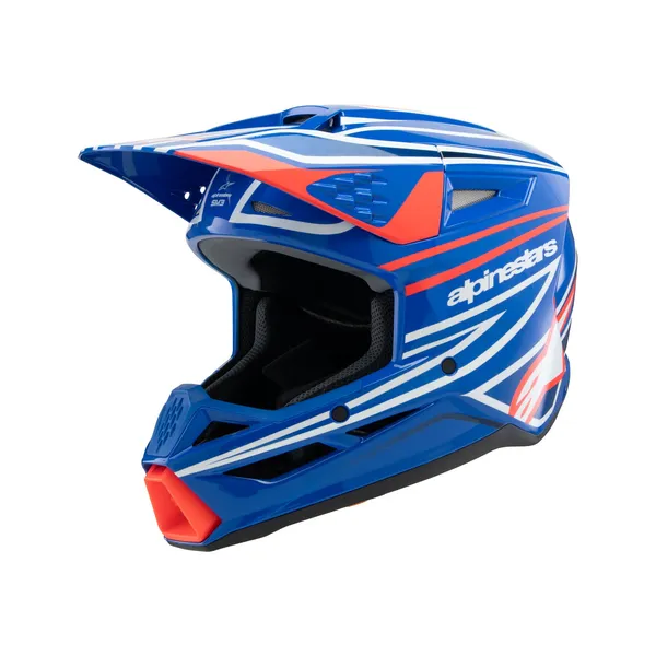 Casca Copii Alpinestars Youth S-m3 Wurx Black/Blue/Red/White-6