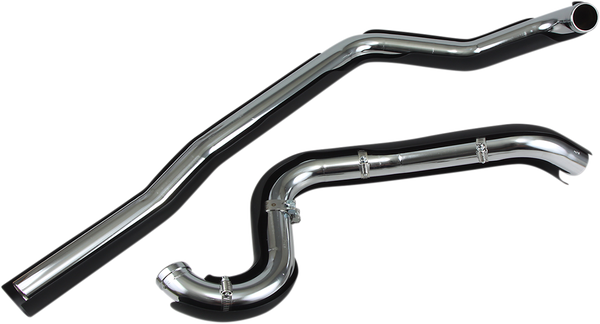 True Dual Headpipes Black, 2, nordicamoto.ro