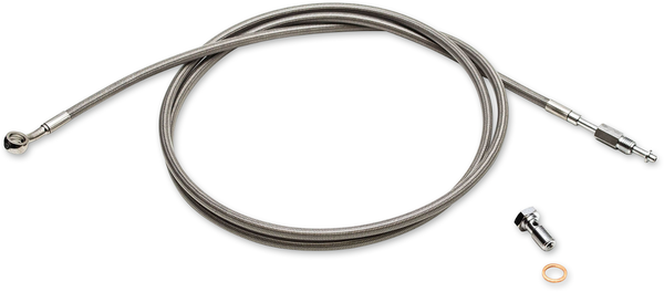 Hydraulic Clutch Line Chrome, Steel, 1, nordicamoto.ro