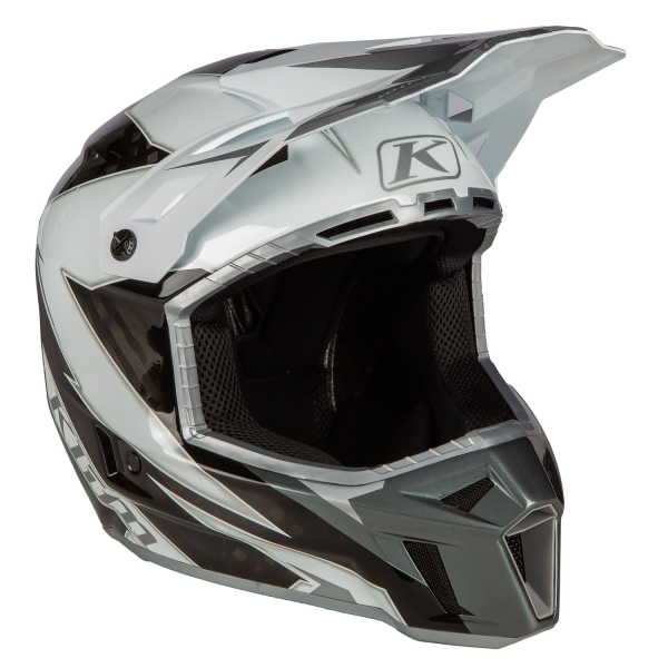Casca Klim F3 Carbon Off-Road ECE LIGHTNING WHITE-1