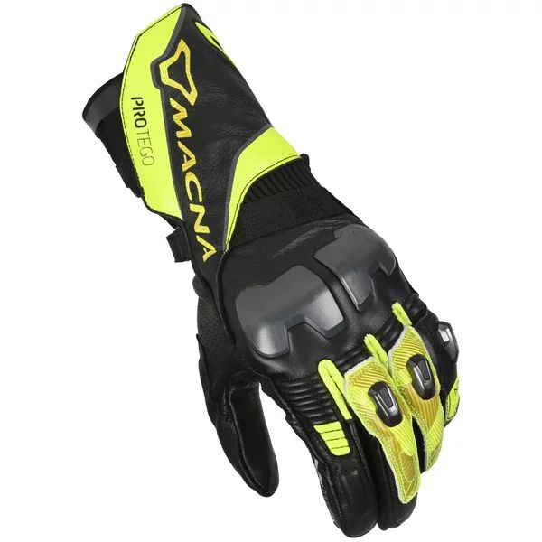 Manusi de piele sport MACNA PROTEGO S Rosu/Alb, 4, nordicamoto.ro