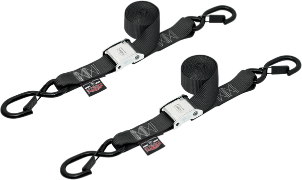 1-1/2(r) Cam-buckle With Safety Latch Hooks Black, 1, nordicamoto.ro