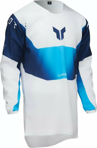 Tricou Enduro Copii Thor Launchmode Storm White/Blue-1