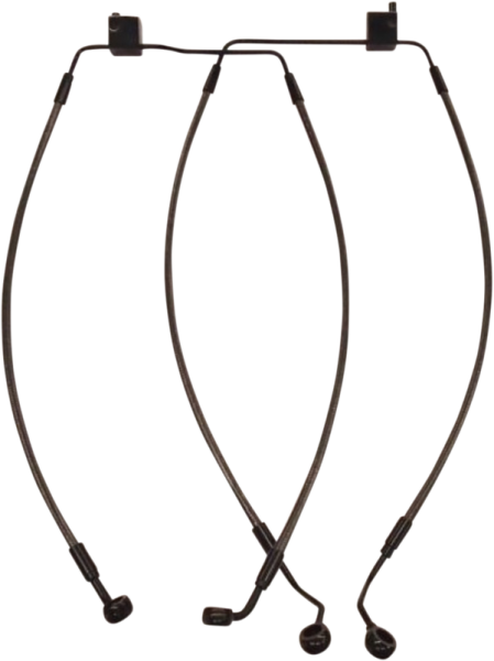 Designer Series Braided Non-abs Front Brake Line Kit Black, Black Pearl, 1, nordicamoto.ro