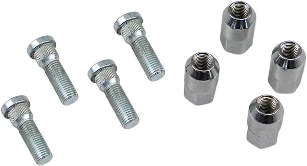 MOOSE RACING Wheel Stud-nut Kit Silver -0