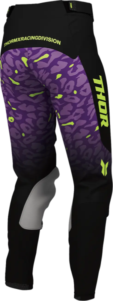 Pantaloni Launchmode pentru femei, cu model în pete, negru-violet, 22, nordicamoto.ro