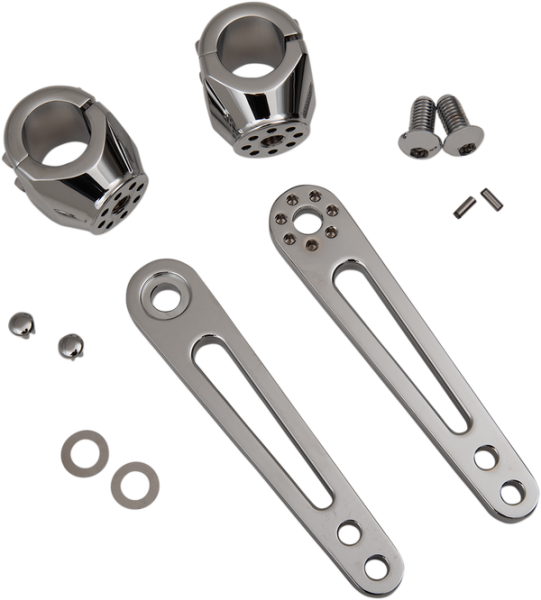 Adjustable Highway Peg Mount Silver, 2, nordicamoto.ro