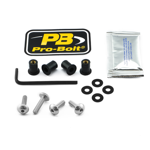 Screen Bolt Aluminium Silver, 1, nordicamoto.ro