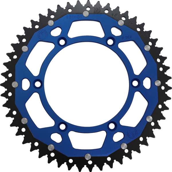 MOOSE RACING Pinion dublu albastru, 2, nordicamoto.ro