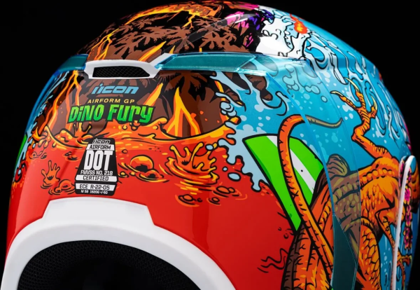 Casca Icon Airform Dino Fury Blue-6