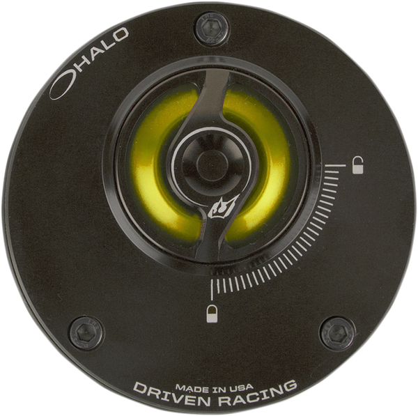 Halo Fuel Cap Black, Gold, 1, nordicamoto.ro