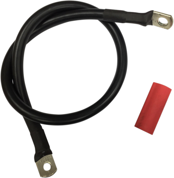 Battery Cable With Optional Shrink Tube Black, 1, nordicamoto.ro
