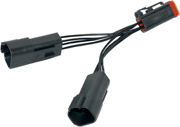 Power Port Y-adaptor Black, 1, nordicamoto.ro