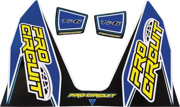 Ti-6 Exhaust Decals Blue -0