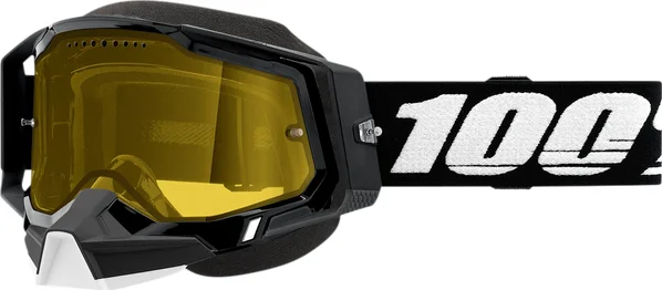 Ochelari Snowmobile 100% Racecraft 2 Black ONE SIZE, 1, nordicamoto.ro
