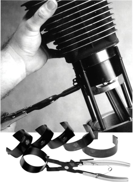 Piston Ring Compressor Set Black, 2, nordicamoto.ro