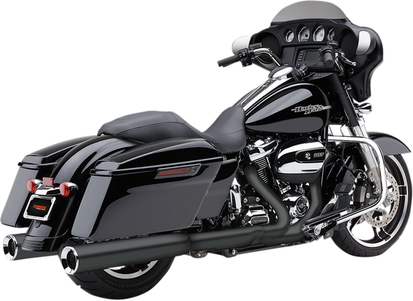 Powr-flo Slip-on Mufflers Black, 1, nordicamoto.ro
