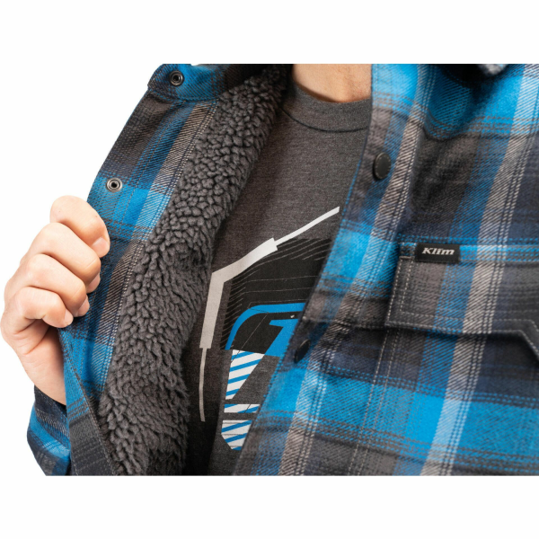 Camasa Klim Bridger Fleece Lined Flannel Imperial Blue - Dress Blues-14