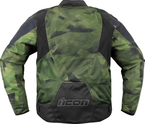 Geaca textila Icon Overlord3 Mesh Camo Green-1