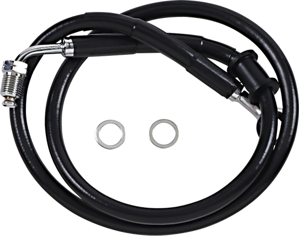 Extended Length Stainless Steel Brake Line Black, Vinyl Coated Oversize [+102 mm (4'')], 1, nordicamoto.ro