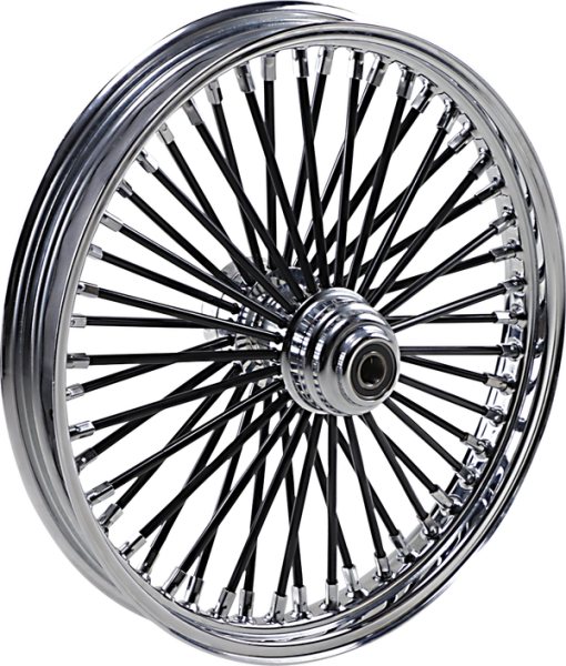 Fat Daddy Black 50-spoke Radial Laced Wheel Black, 1, nordicamoto.ro