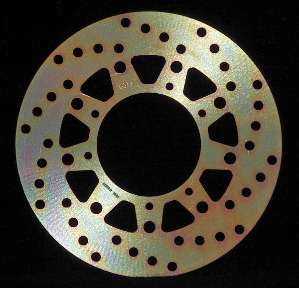 Round D-series Fixed Offroad Brake Rotor Gold, Zinc, 1, nordicamoto.ro