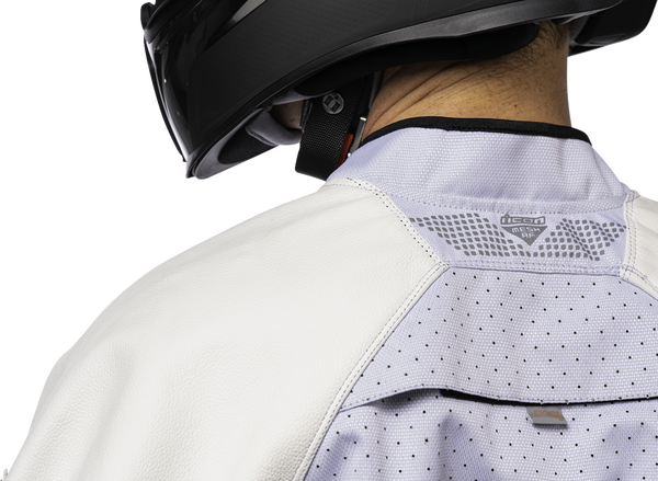 Geaca Piele Icon Mesh AF White-5