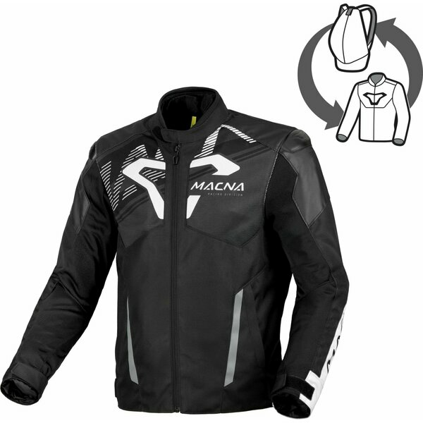 Geaca de vara impermeabila MACNA SEVENT Negru S, 4, nordicamoto.ro