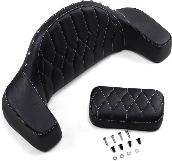 Heated Passenger Backrest Black, 3, nordicamoto.ro