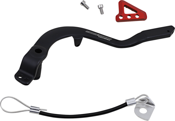 MOOSE RACING Brake Pedal Black, Red -0