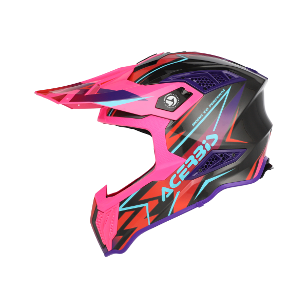 Casca Acerbis Airstrike-X Negru/Roz XXL-9