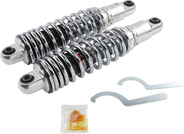 Premium Ride-height Adjustable Shocks Black, Chrome, 1, nordicamoto.ro