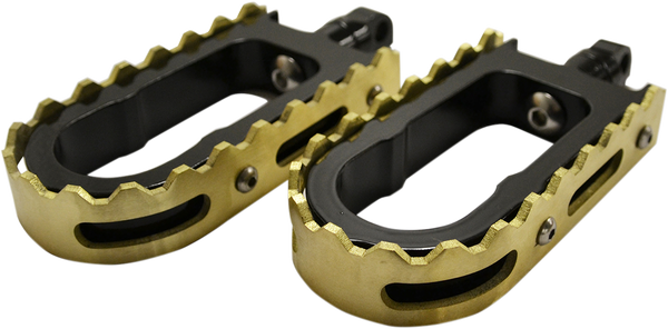 Bmx Footpegs Brass, Black, 1, nordicamoto.ro