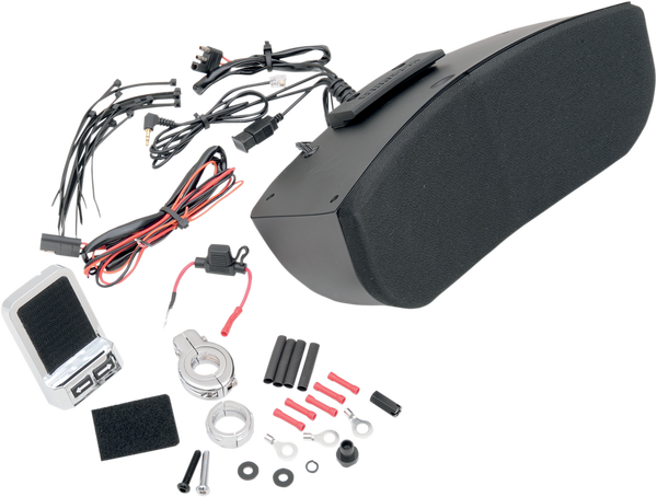 Amplified Speaker Kit For Memphis Shades Batwing Fairings Black, 1, nordicamoto.ro