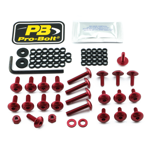 Fairing Bolt Kit For Yamaha Red, 1, nordicamoto.ro