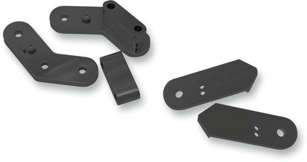 Passenger Floorboard Brackets Black, 2, nordicamoto.ro