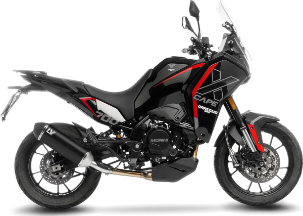 Tobă de eșapament LeoVince LV-14 Black Edition Slip-On pentru Moto Morini X-Cape 700, 3, nordicamoto.ro