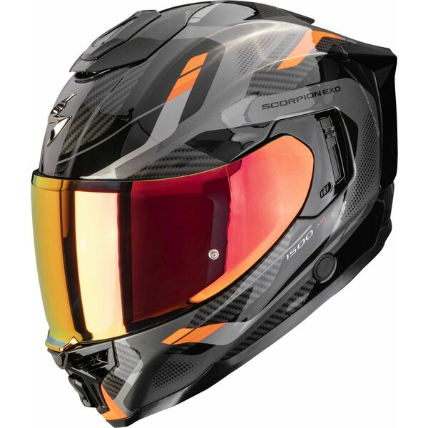 Casca integrala SCORPION EXO-1500 AIR SLEEK XL Negru/Verde, 19, nordicamoto.ro
