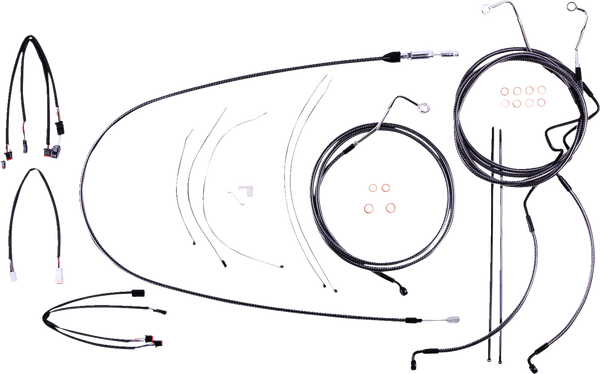 Karbonfibr Designer Handlebar Installation Kit Silver, 2, nordicamoto.ro