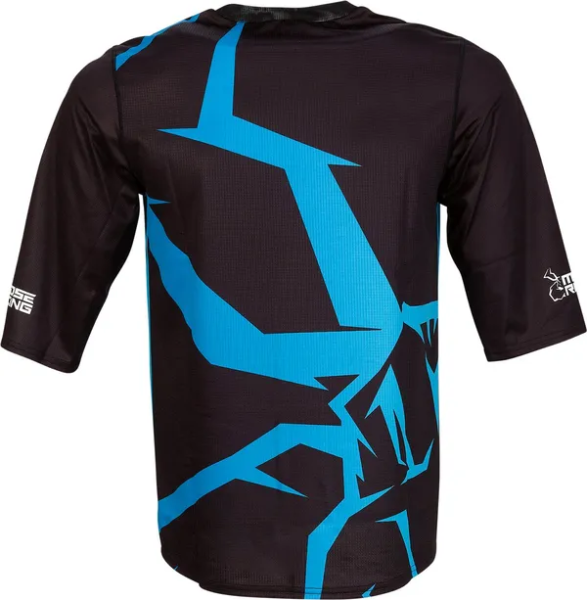 Tricou Moose Racing MTB 3/4 Blue/Black-1
