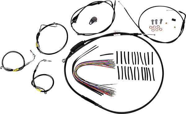 Control Kit For Early Touring Bikes With Bagger Bar Handlebars Black, 1, nordicamoto.ro