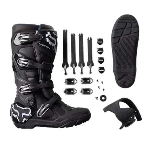 Cizme Fox Motion X Negru/Alb 12, 10, nordicamoto.ro