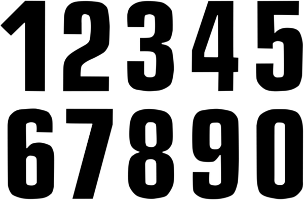 Two Series Numbers Black, 1, nordicamoto.ro