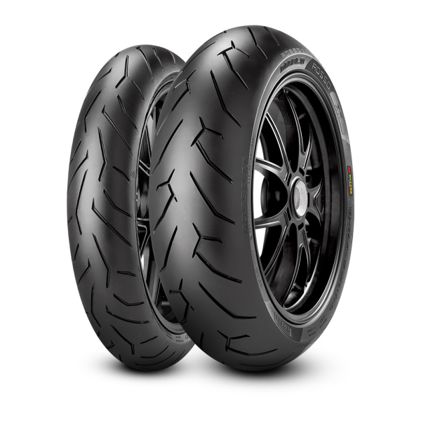 Set de anvelope 120/70ZR17 + 180/55ZR17 Pirelli Diablo Rosso II, 1, nordicamoto.ro