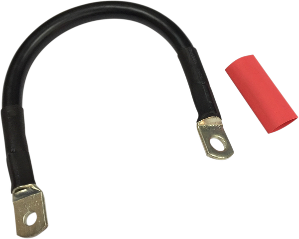Battery Cable With Optional Shrink Tube Black, 1, nordicamoto.ro