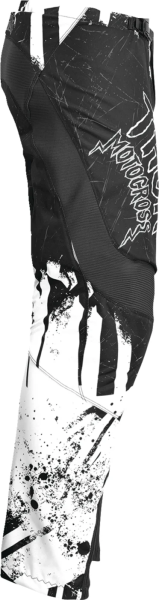 Pantaloni Copii Thor Sector Gnar Black/White 24, 2, nordicamoto.ro