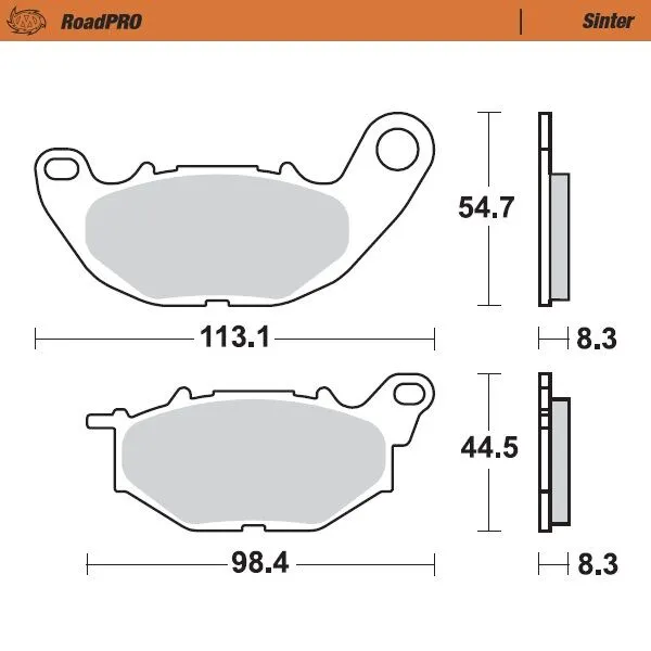 Roadpro Sinder Brake Pad Front-0