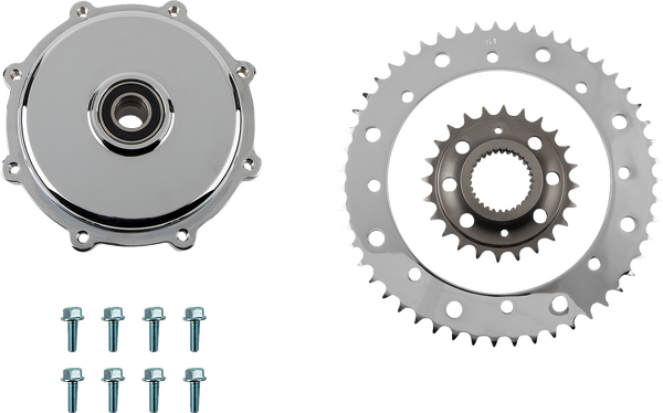 Conversion Sprocket Kit Chrome, 1, nordicamoto.ro