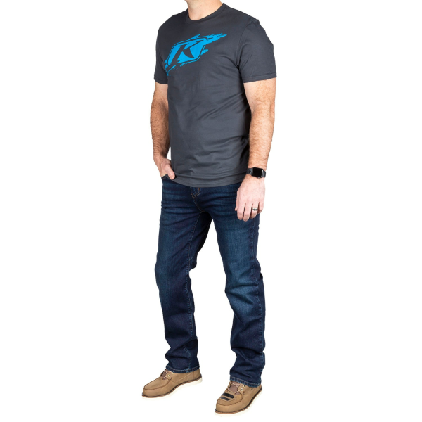 Jeans Moto Klim Unlimited Straight Stretch Denim Cobalt-12