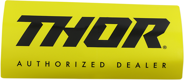 Thor Authorized Dealer Decal Black, Yellow